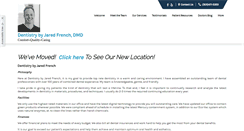 Desktop Screenshot of dentistrybyjaredfrench.com